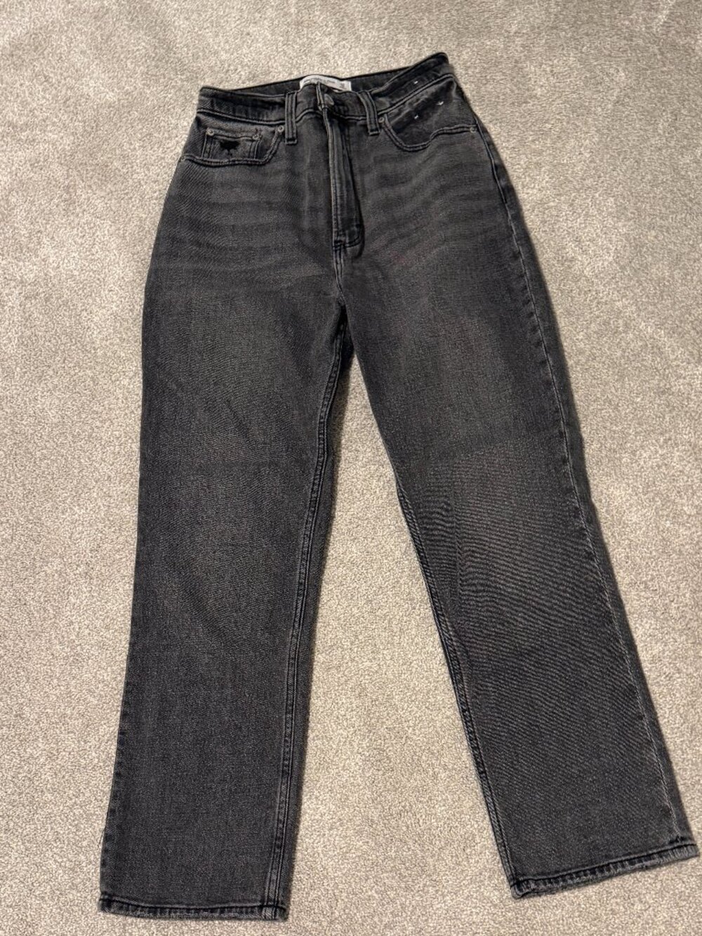 Abercrombie Curve Love Ultra High Rise Ankle Straight